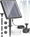 Biling Solar Fountain for Bird Bath, Solar Panel Kit Outdoor Solar Water Pump by biling