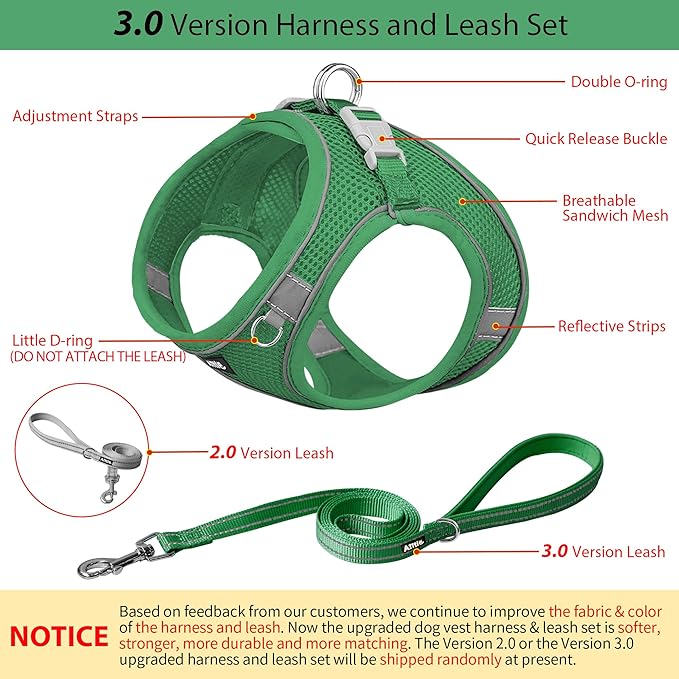 AIITLE No Pull Dog Harness and Leash Set, Step in Adjustable Dog Harness - Image 4
