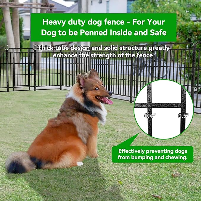 Heavy Duty Dog Playpen: 24 Steel Panels 40" Height, Square Steel Pipe - Image 5