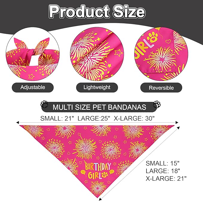 Dog Birthday Party Supplies, Rose Pink Dog Birthday Set - Image 4