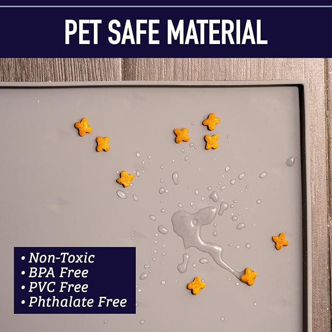 Leash Boss Raised-Edge Silicone Dog Food Mat - Image 3