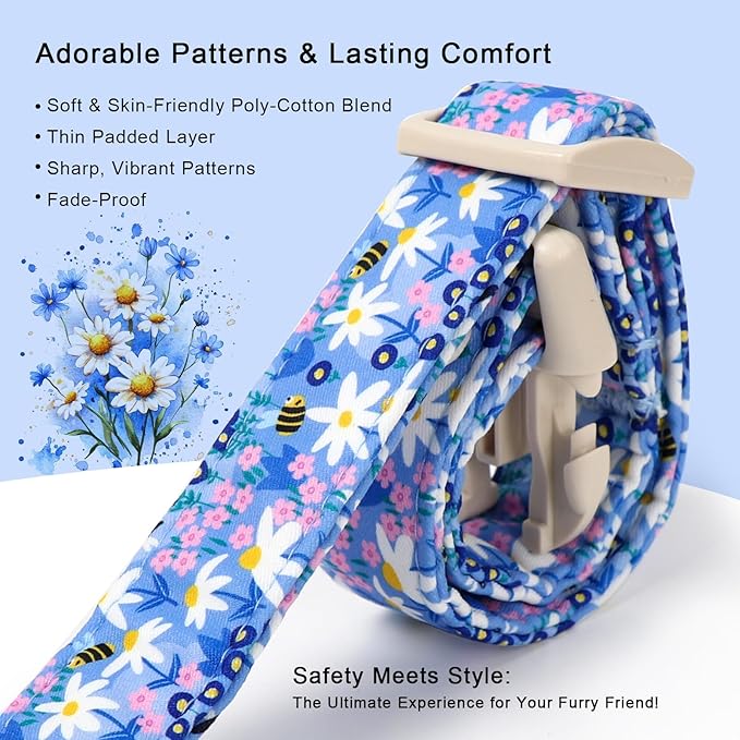 Floral Dog Collar for Small Dogs - Image 4