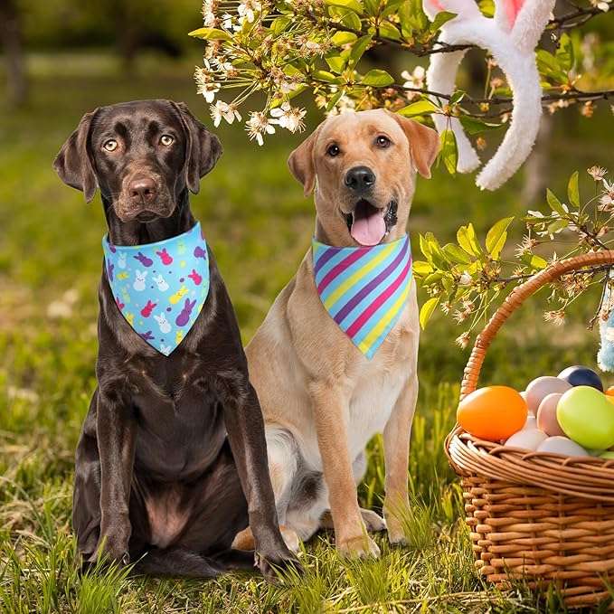 Valentines Dog Bandana St Patricks Day and Easter Dog Bandana XLarge 3PCS - Image 6