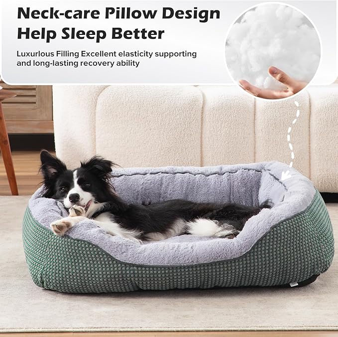 INVENHO Small Dog Bed Washable Orthopedic Calming Warming Durable Pet Bed - Image 3