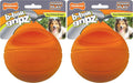 Nylabone Power Play Gripz Felt Basketball Rubber Fetch Toy, Squeaky Ball by Nylabone