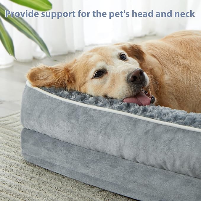BFPETHOME Orthopedic Dog Beds for Large Dogs-Waterproof Sofa Pet Bed - Image 2