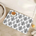 Vintage Damask Flower Dog Cat Food Mat, Non-Slip Dog Bowl Mats Floor Protector by Unknown