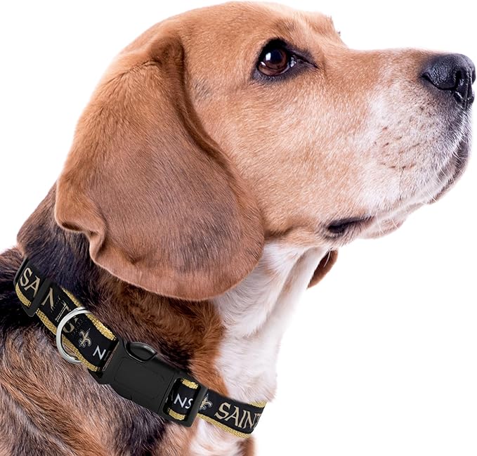 Pets First NFL New Orleans Saints Licensed PET COLLAR, Small - Image 4
