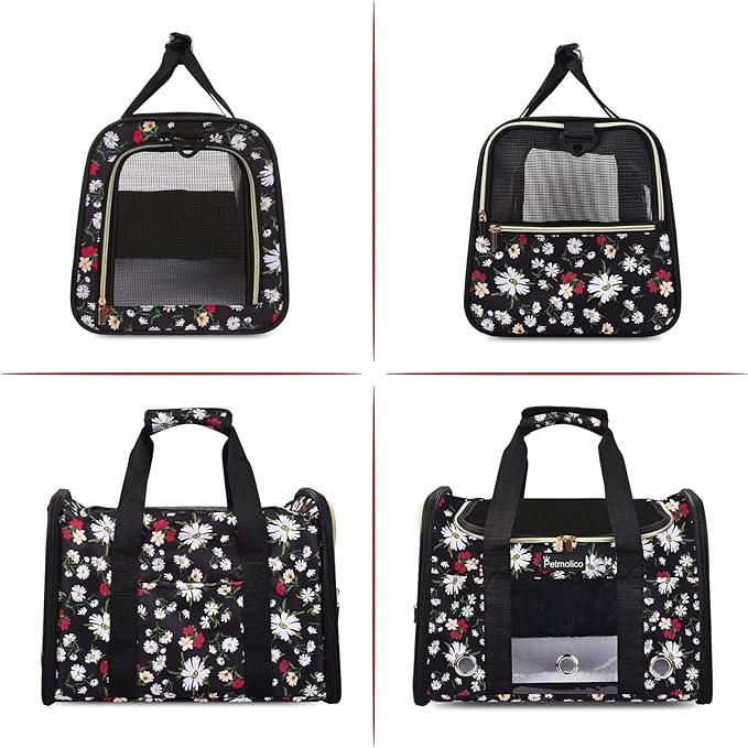 Petmolico Cat Carrier Dog Carrier, Airline Approved Soft Pet Travel Carrier - Image 3
