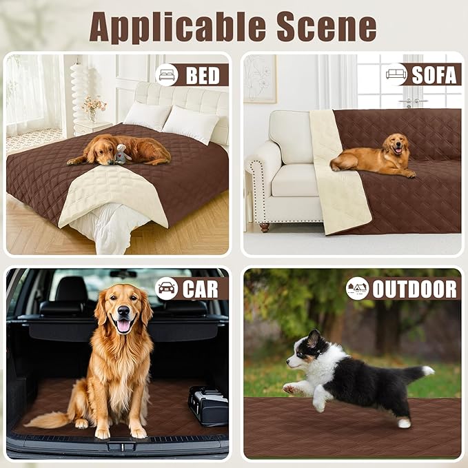 Smiry Waterproof Dog Bed Cover Blanket 40x80, Soft Reversible Pet Blanket - Image 5