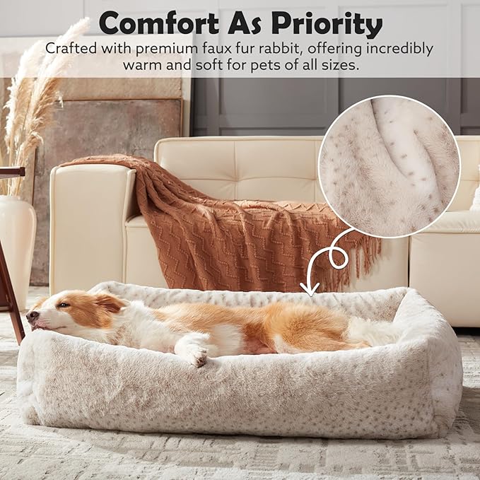 JOEJOY XL Dog Beds Large Sized Dog, Washable Orthopedic Premium Soft Corduroy - Image 6