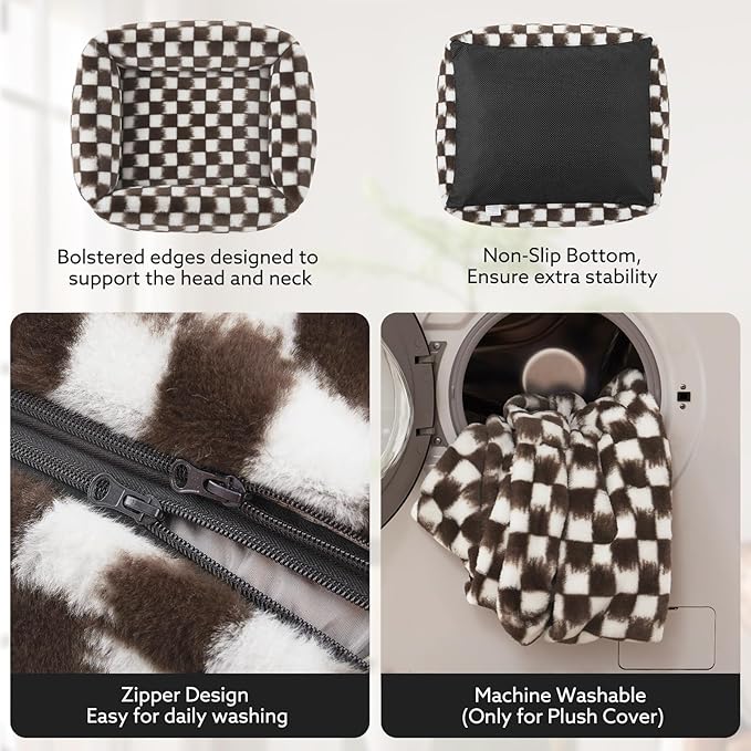 JOEJOY Large Dog Beds Large Sized Dog, Rectangle Washable Orthopedic Corduroy - Image 3