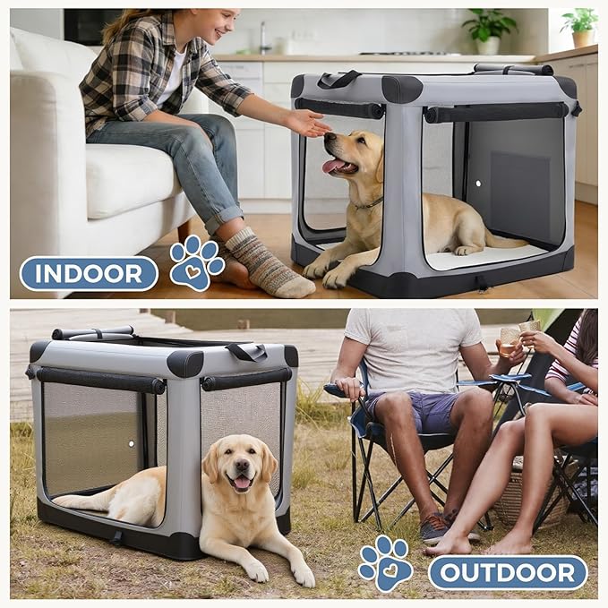 DUMOS Dog Crate 42 Inch Travel Cat Pet Carrier - Image 4