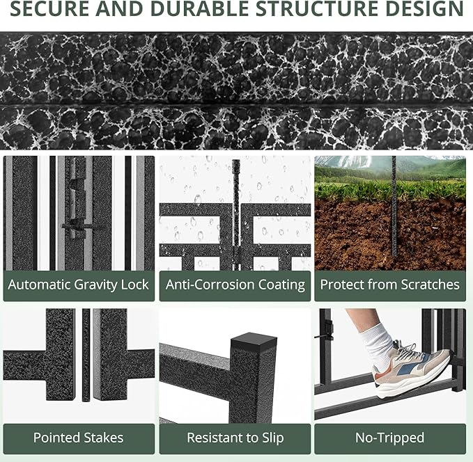 Dog Playpen Metal Dog Fence Outdoor - Image 5