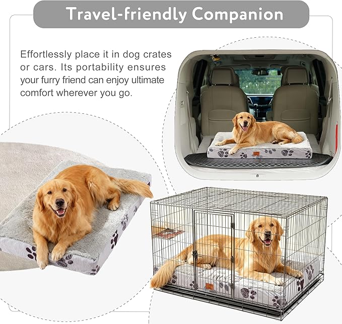 Waterproof Orthopedic Dog Bed for Extra Large Dogs 41x27x4 Inch - Image 4
