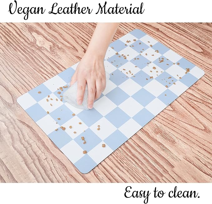 Ralxion Checkered Dog Feeding Mat, Absorbent Mats - Image 7