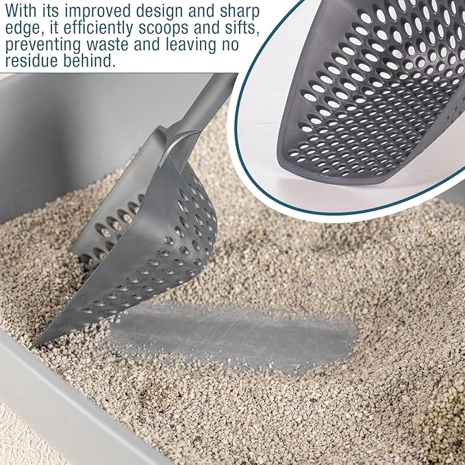 Set of 1 Cat Litter Scoop with Small Holes, Deep Sifting Shovel - Image 3