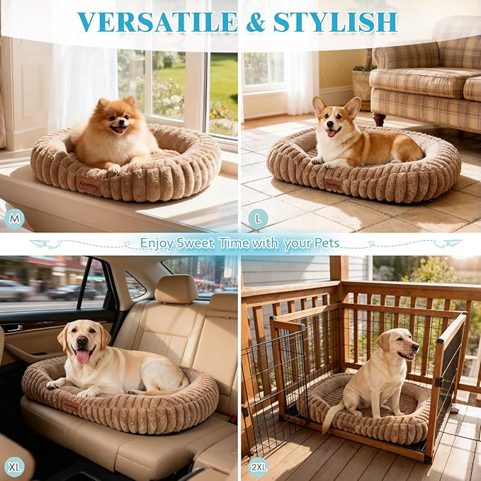 Orthopedic Dog Bed for Large Dogs, Comfort-Sided Calming Pet Bed - Image 8