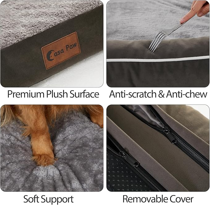 Orthopedic Dog Beds for Extra Large Dogs, Waterproof Egg Crate Foam XL Dog Bed - Image 4