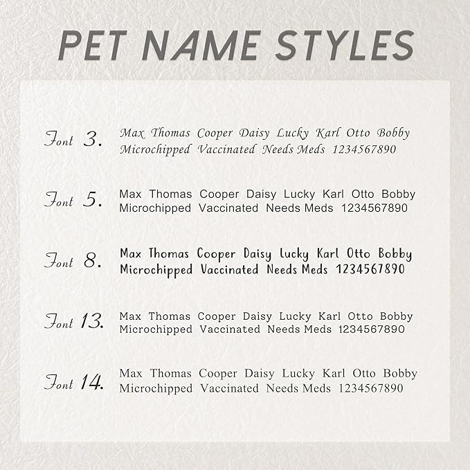Anavia Small Size Dog Cat ID Tags, Small/XS Personalized Color Plated Stainless - Image 5