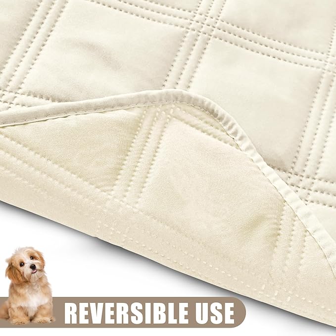 Smiry Waterproof Dog Bed Cover Blanket 30x53, Soft Reversible Pet Blanket - Image 3