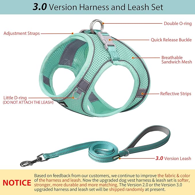 AIITLE Comfortable Dog Harness and Leash Set - Image 2