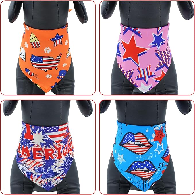 30 Pack 4th of July Dog Bandanas Bulk - Image 4