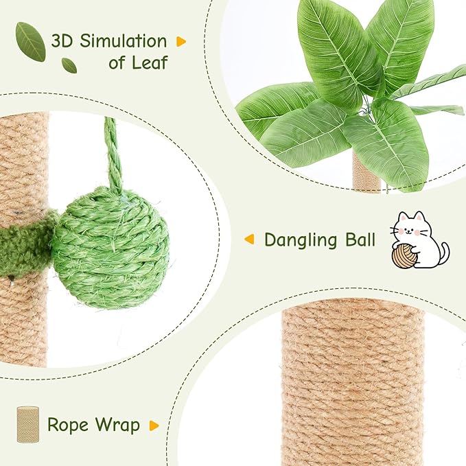 Sweetcrispy 33" Cat Scratching Post - Image 3