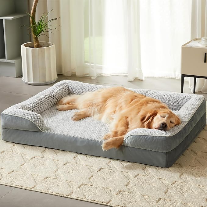 Orthopedic Dog Bed for Large Dogs, Egg Crate Foam Bed for Large Dogs, Equipped - Image 8