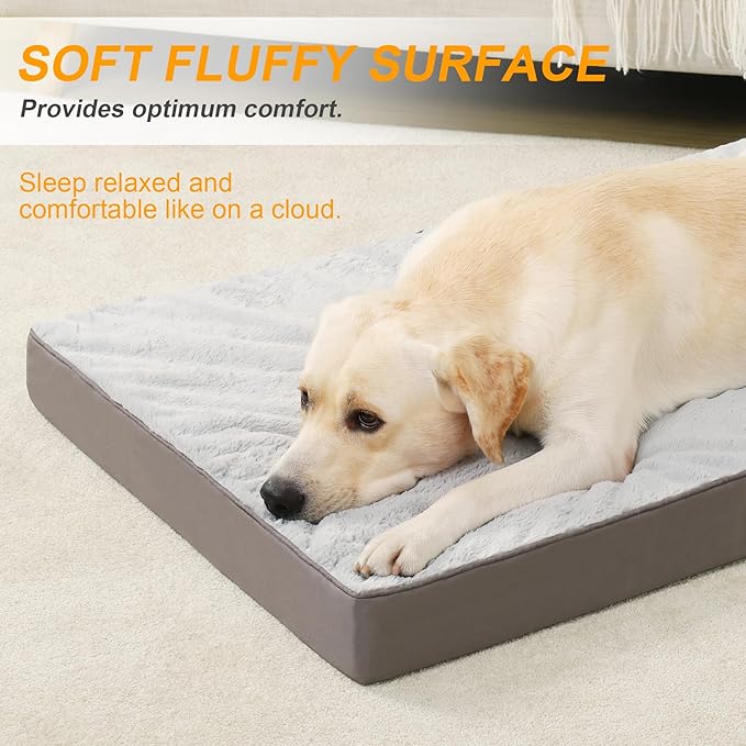 KSIIA Orthopedic Dog Bed Dog Crate Bed Waterproof - Image 3