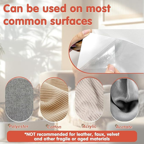18 PCS Large Cat Scratch Furniture Protector, Transparent Couch Protector from - Image 2
