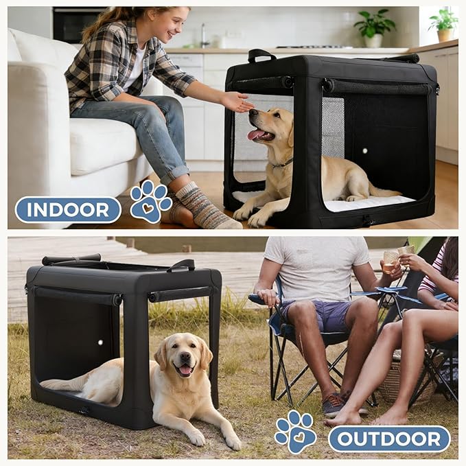 DUMOS Dog Crate 36 Inch Travel Cat Pet Carrier - Image 4