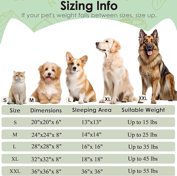 Extra Large Dog Beds, 36 Inch Human Dog Anxiety Relief Comfort Bed, - Image 2