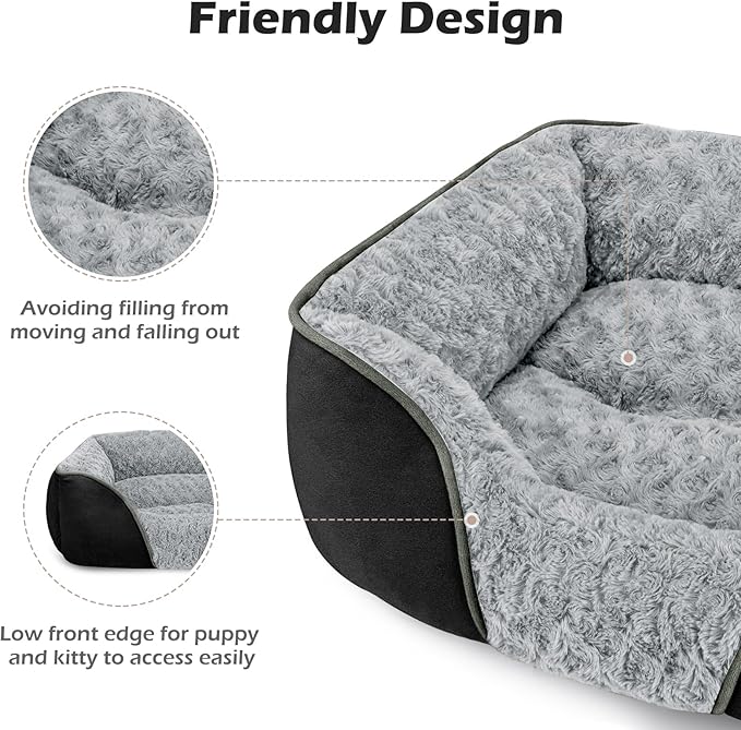 INVENHO X-Large Dog Bed Rectangle Washable Orthopedic Soft Calming Sleeping - Image 5