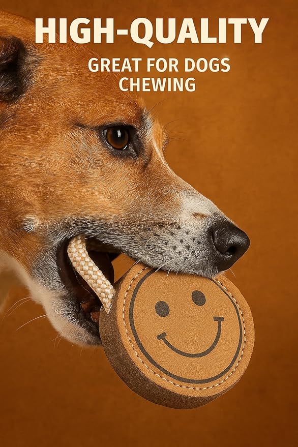 Natural Jute Dog Chew Toy – Smiley Shape, Tough & Durable Puppy Teething Toy - Image 5