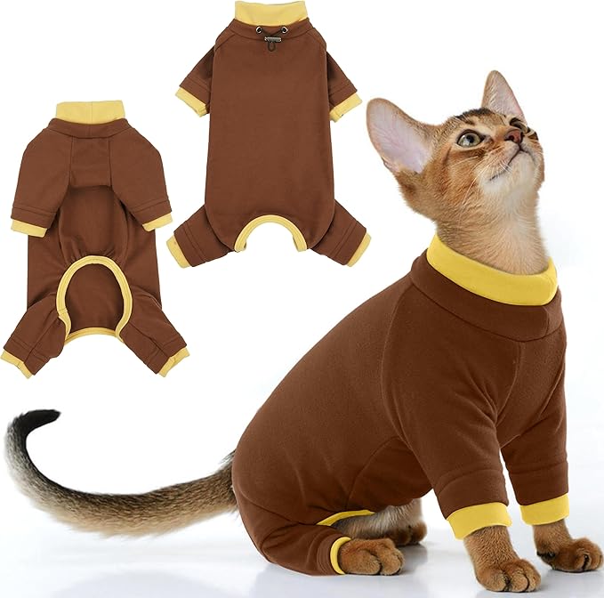 PUMYPOREITY Cat Recovery Suit, Stops Wound Licking After Surgery, Sticky Hair by PUMYPOREITY