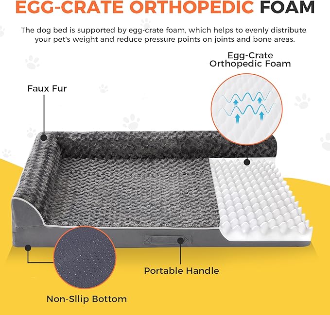 Dog Bed Large Sized Dogs, XL Orthopedic Dog Bed - Image 2
