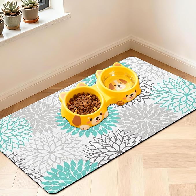 Pet Feeding Mat for Floors Waterproof Dog Mat for Food and Water Absorbent by Unknown