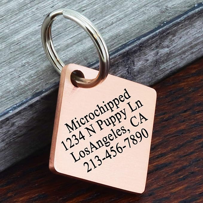Ultra Joys Dog ID Tag, Custom Dog Tag Personalized Cat Tag, Pet ID Tag - Image 3