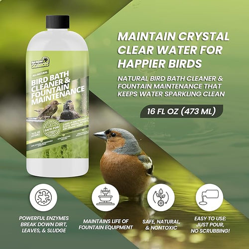 16oz Bird Bath Cleaner, Cleans 80 Gallons of Water, Ideal Fountain Cleaner Safe - Image 2