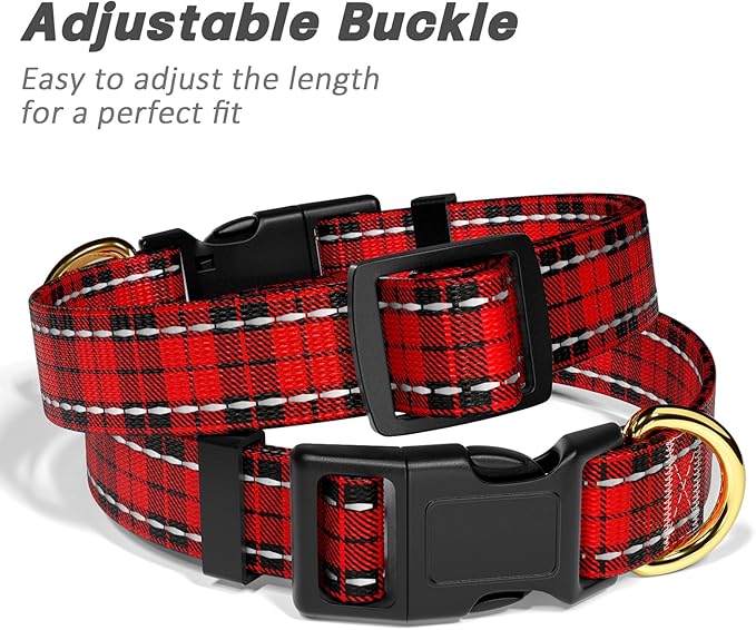 Reflective Dog Collar for Small Dogs, Cute Boho Adjustable Heavy-Duty Nylon - Image 6
