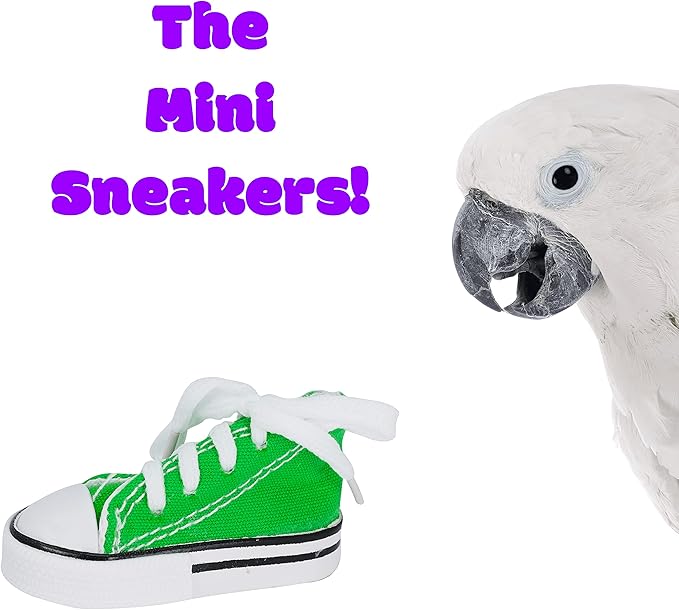 Bonka Bird Toys 1 Mini Sneaker Foot Beak Chew Throw Parrot Parakeet Quaker - Image 5