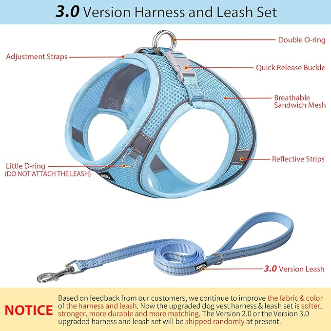 AIITLE Easy Walk Dog Harness and Leash Set - Image 2