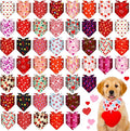 Sanwuta 48 Pcs Valentine's Day Dog Bandanas Bulk Valentines Dog Bandanas by Sanwuta
