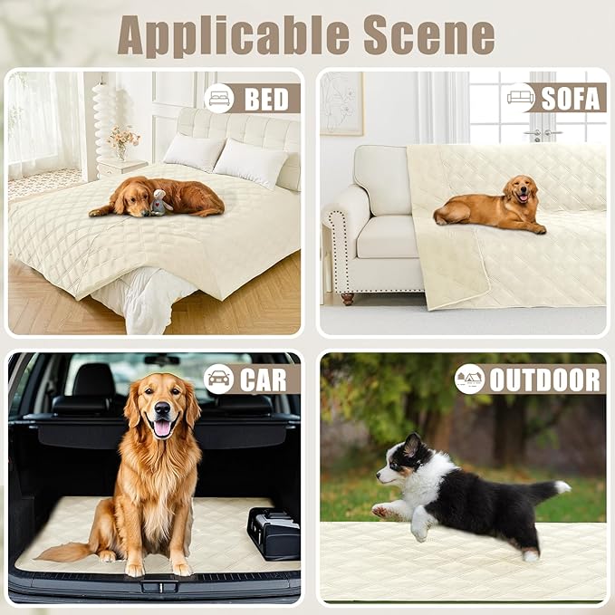 Smiry Waterproof Dog Bed Cover Blanket 40x80, Soft Reversible Pet Blanket - Image 5