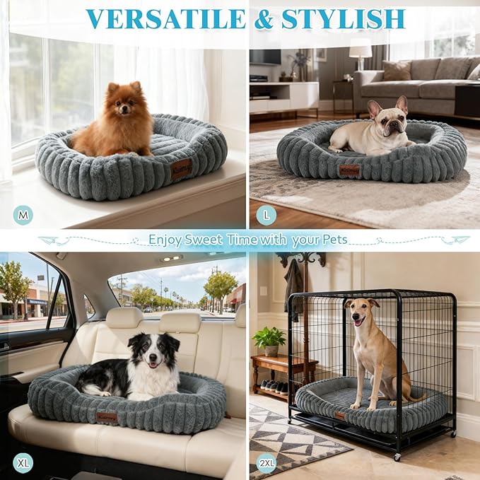 Orthopedic Dog Bed for Large Dogs, Comfort-Sided Calming Pet Bed - Image 8