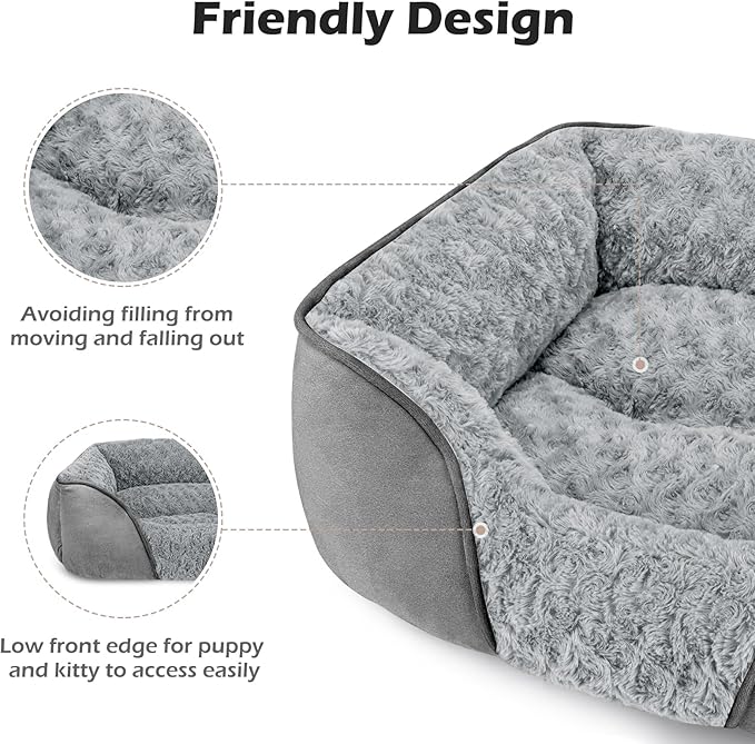 INVENHO X-Large Dog Bed Rectangle Washable Orthopedic Soft Calming Sleeping - Image 5