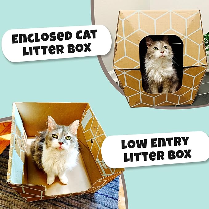 Tallest Disposable Cat Litter Box 15 Trays 2 Trays Litter Box Low Entry - Image 8