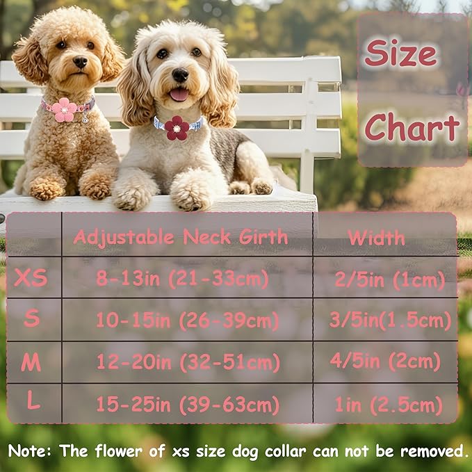 Large Dog Collar with Flower, Dog Collars - Image 8