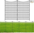 5 Panels No Dig Dog Fence Outdoor by OutdoorFence